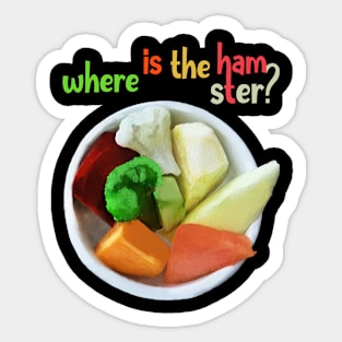 Where is the hamster? Sticker